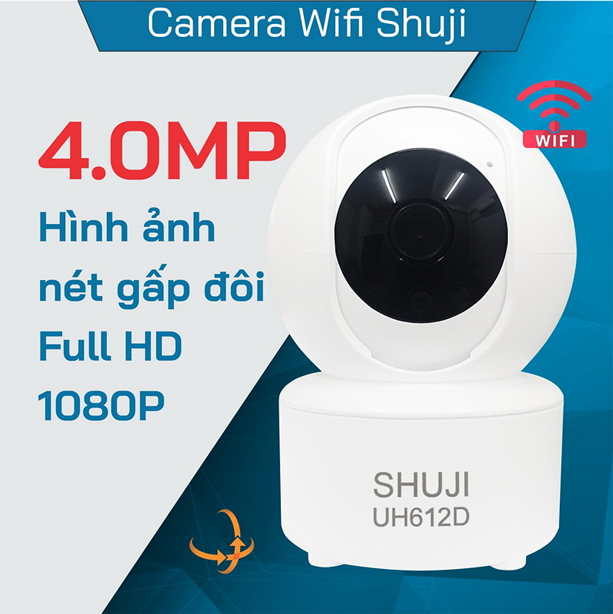 Camera Wifi SHUJI UH612D (ULTRA HD 4MP, XOAY)