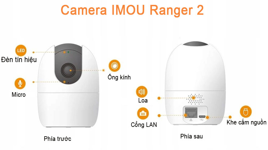 thiết kế của Camera IMOU Ranger 2